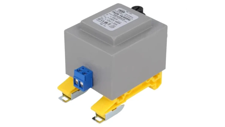 TSZS16/12V Transformator zalewany 16VA, 230VAC, 12V 1,33A na szynę DIN