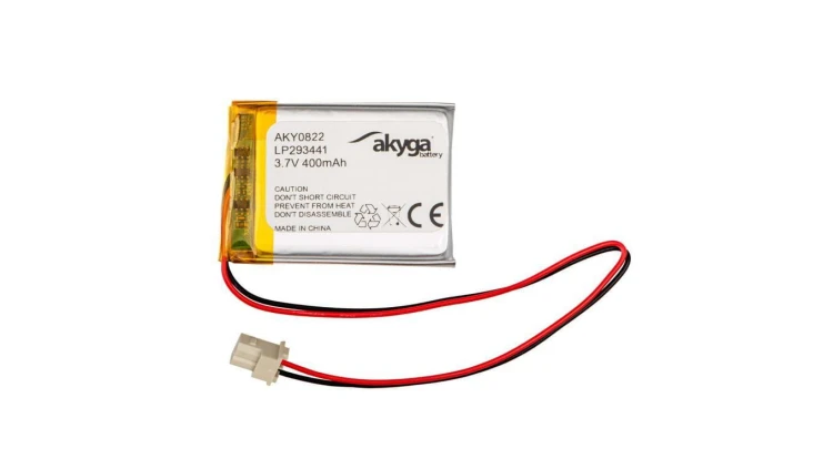 Akumulator Li-Po 3,7V 400mAh PCM Molex 1.25 2-Pin 150mm AKY0822 LP293441