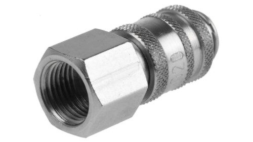 Szybkozłączka pneumatyczna, materiał Mosiądz, złącze G 1/8 żeńskie, RS PRO Rectus 20, Rectus 91, Walther 06-003