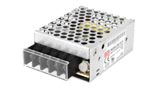 RS-15-15 Zasilacz impulsowy, do wbudowania,modułowy, 15W, 15VDC, 1A, OUT: 1