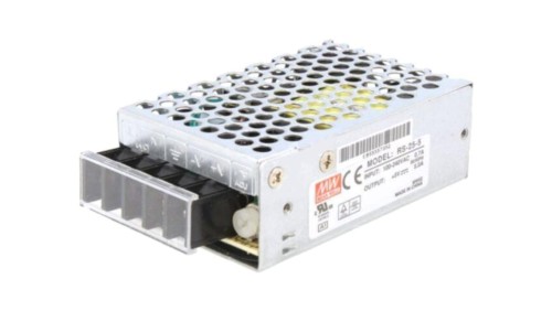 RS-25-5 Zasilacz impulsowy, do wbudowania,modułowy, 25W, 5VDC, 5A, OUT: 1