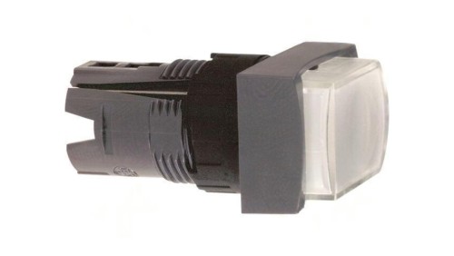 ZB6DE1 Przełącznik przyciskany 16mm Poz.stab 1 biały ZB6Z Poz 2