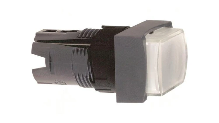 ZB6DE1 Przełącznik przyciskany 16mm Poz.stab 1 biały ZB6Z Poz 2