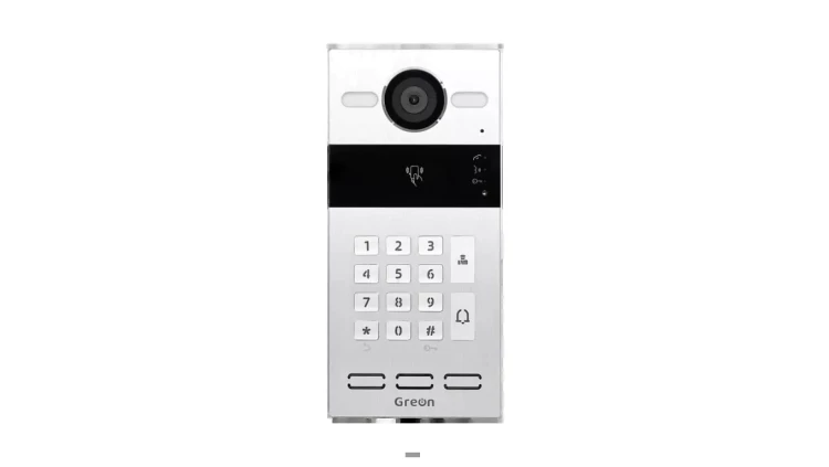 GREON IP GR-OS10-K Panel zewnętrzny wideo natynkowy, klawiatura mechaniczna, czytnik RFID 125kHz/13,56MHz, PoE, 2 przekaźniki