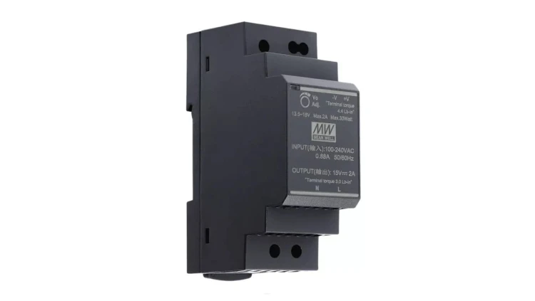 HDR-30-15 DIN Zasilacz impulsowy 30W, 15V DC 2A