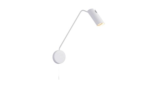 Kinkiet z wysięgnikiem i sznurkowym włącznikiem FUTURO biały na GU10 LP-17001/1WL WH Light Prestige