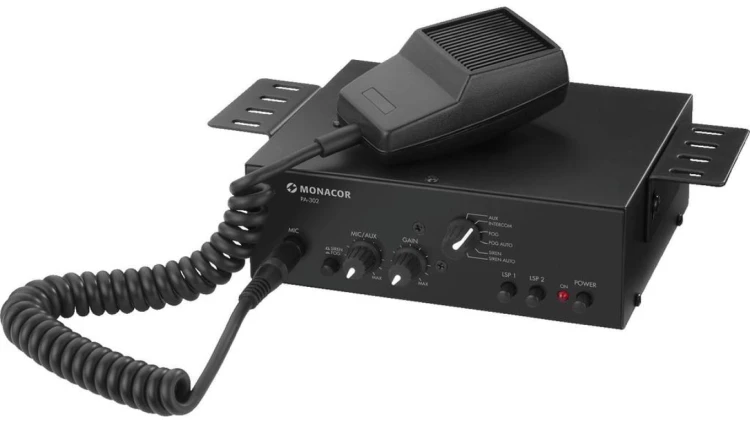 Wzmacniacz miksujący PA, mono, 14WRMS PA-302