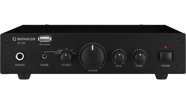 Kompaktowy wzmacniacz stereo, 50WRMS SA-100