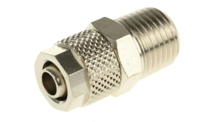 Adapter gwintowany prosty gwint – rura, 15 barów