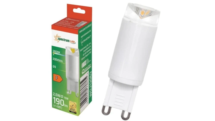 Żarówka ceramiczna LED G9 230V 2,5W 190lm ciepła