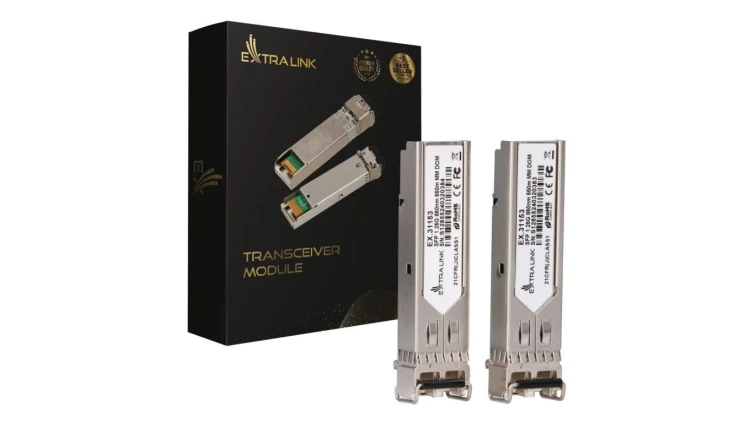 Moduł SFP 1,25Gbps, LC/UPC, 850nm, 550m, multi mode, DOM Extralink SFP 1.25G 2-pack