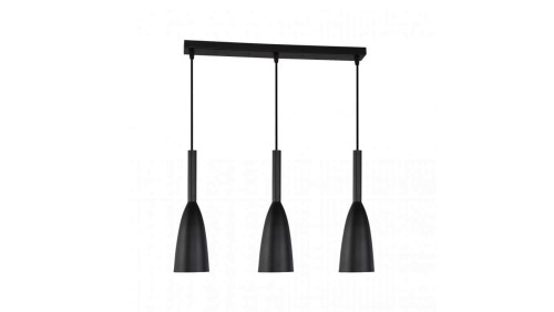 Lampa wisząca SOLIN zwisy na czarnej listwie 3xE27 do salonu LP-181/3L BK Light Prestige