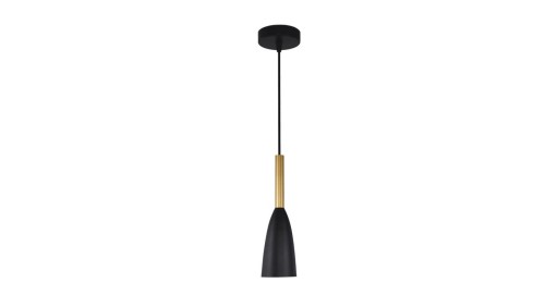 Elegancka lampa wisząca SOLIN złoto czarna do salonu nad stolik LP-181/1P BK/GD Light Prestige