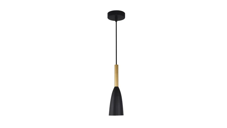 Elegancka lampa wisząca SOLIN złoto czarna do salonu nad stolik LP-181/1P BK/GD Light Prestige