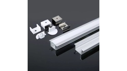 Profil wpuszczany aluminiowy Mleczny do taśm LED 2000x24,5x12,2mm 3357