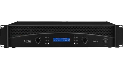Profesjonalny wzmacniacz stereo z wbudowaną zwrotnicą i limiterem 600WRMS STA-600