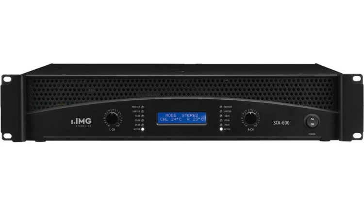 Profesjonalny wzmacniacz stereo z wbudowaną zwrotnicą i limiterem 600WRMS STA-600
