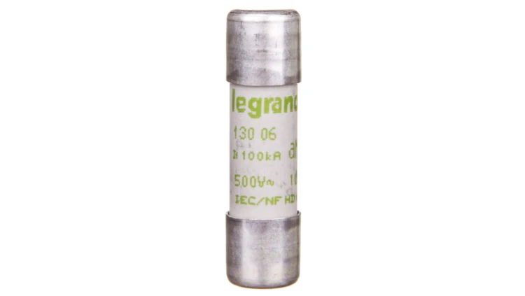 Wkładka bezpiecznikowa cylindryczna 10x38mm 6A aM 500V HPC 013006