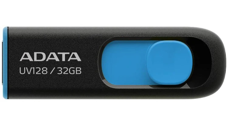 Adata Pendrive UV128 32GB USB 3.2 Gen1 czarno - niebieski