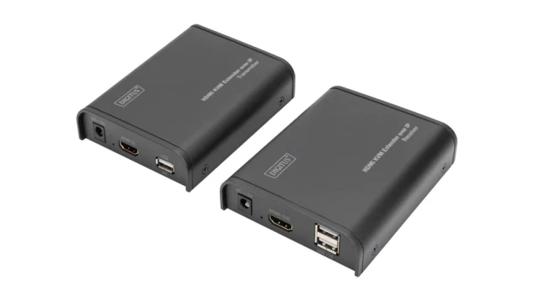 DS-55202 Urządzenie przełącznik KVM czarny Kat 5,5e,6