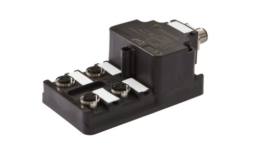 Moduł logiczny 42x122x60mm AND 4-krotny 10-30V złącze M12 żeńskie 4-pinowe złącze M12 męskie 4-pinowe IP67 VL600104