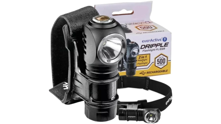 Latarka ręczna / czołowa Luminus SST20 10W LED everActive FL-55R 500 lumenów IP66