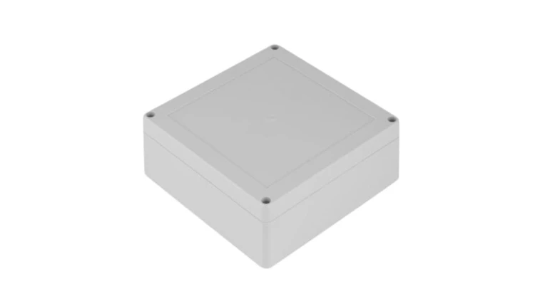 Obudowa ekranowana Szary IK07, IP65 Silikon, 119.8 x 119.8 x 60.1mm, RS PRO
