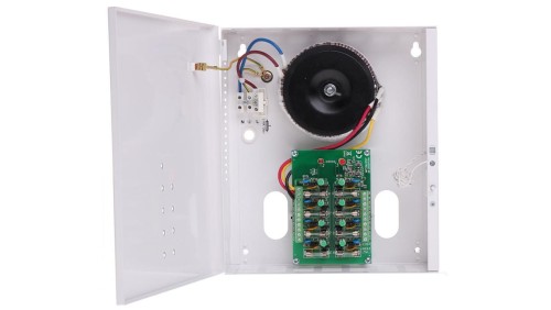 Obudowa z zasilaczem transformatorowym 24VAC/6A/8×1A PSAC08246