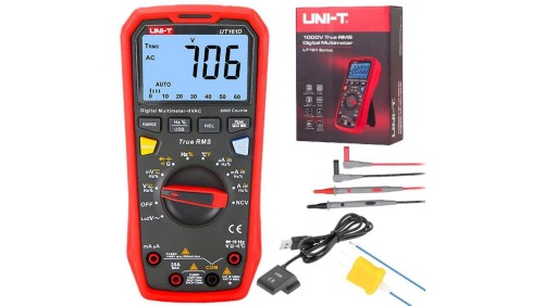 Miernik uniwersalny z pomiarem True RMS automatyczny multimetr cyfrowy z wyświetlaczem LCD UNI-T UT161D