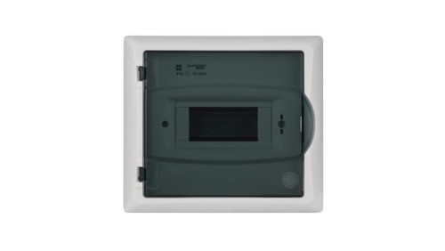 Rozdzielnica modułowa 1x6 p/t ECONOMIC BOX RP 1/6 drzwi transparentne (N+PE) IP40 2511-01