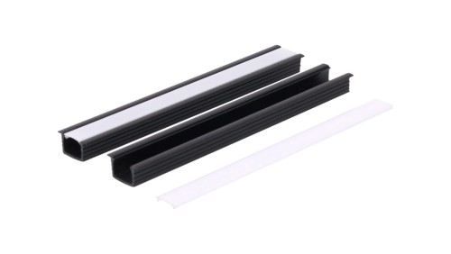 Profil led PCV Fuga 16x11 3m czarny ML