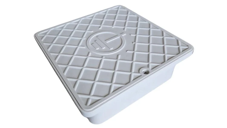 Puszka odgromowa uziomowa, na złącze 170x170x55 RAL9010