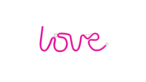 Neon LED LOVE różowy Bat + USB FLNEO5 Forever Light