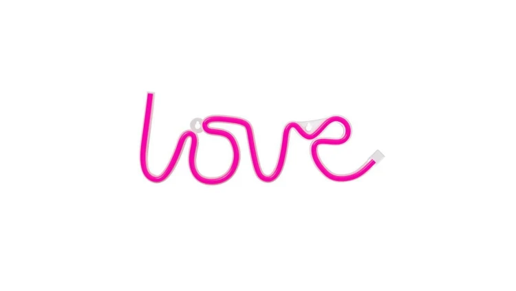 Neon LED LOVE różowy Bat + USB FLNEO5 Forever Light