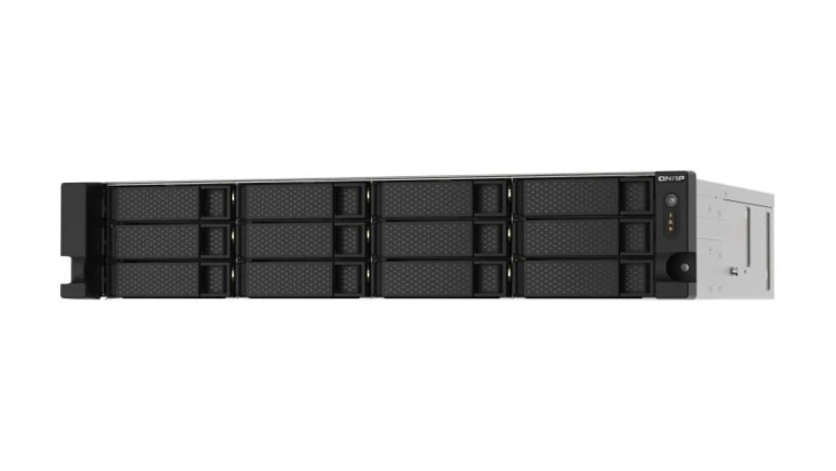 QNAP TS-1273AU-RP-8G 12-zatokowy serwer NAS, AMD Ryzen, 8GB RAM, 2x 2,5GbE RJ-45, RP, RACK
