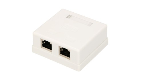 Gniazdo natynkowe 2x RJ45 KAT5E STP Extralink
