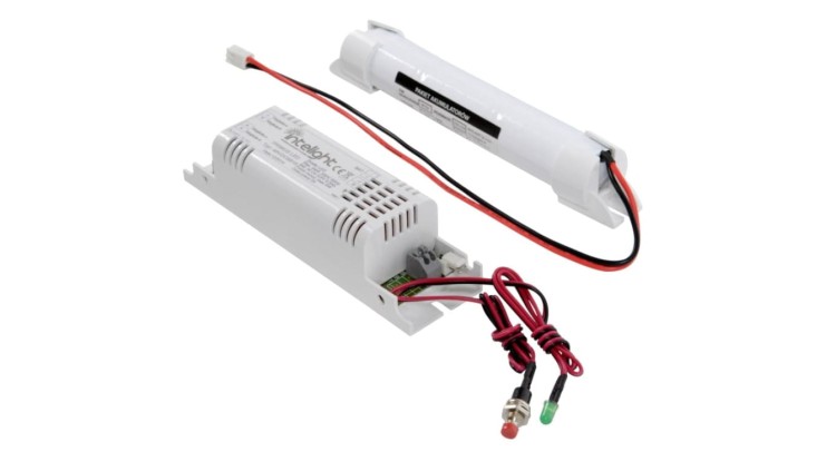 Zestaw PRIMUS LED D4/A 2h MT + NiCd 3xC 3,6V 2,5Ah (zastosowanie - panel led/plafon led zakres od 24V-48V + przycisk testu) 98