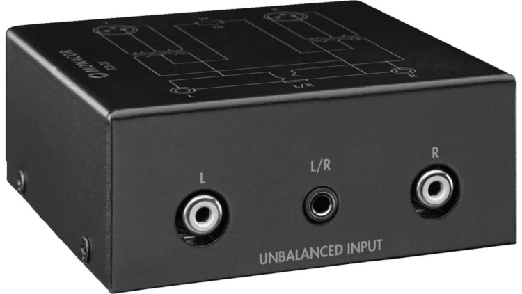 2-kanałowy transformator symetryzujący audio, do konwersji niesymetrycznego sygnału audio na postać symetryczną TCB-22