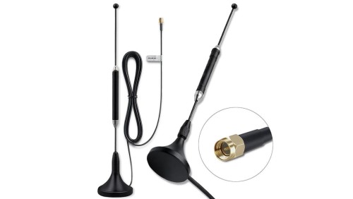 Qoltec Antena 4G LTE z podstawą magnetyczną 5dBi dookólna wewnętrzna 600-2700 MHz SMA 3m
