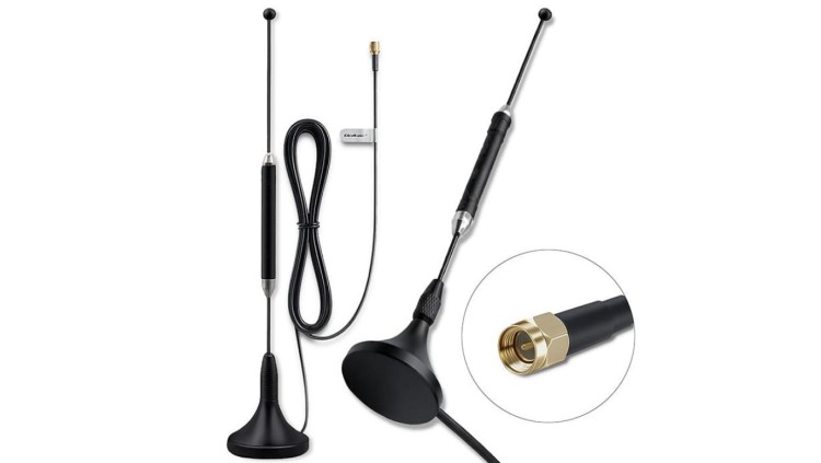 Qoltec Antena 4G LTE z podstawą magnetyczną 5dBi dookólna wewnętrzna 600-2700 MHz SMA 3m