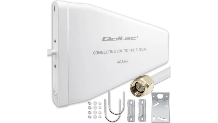 Qoltec Antena 4G 5G LTE 9dBi kierunkowa zewnętrzna N female wodoodporna 3m
