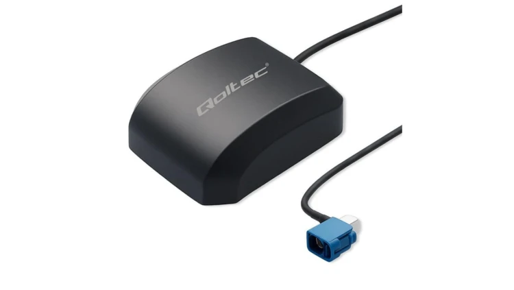 Qoltec Mobilna Antena GPS GLONASS z podstawą magnetyczną dookólna 28dBi FAKRA