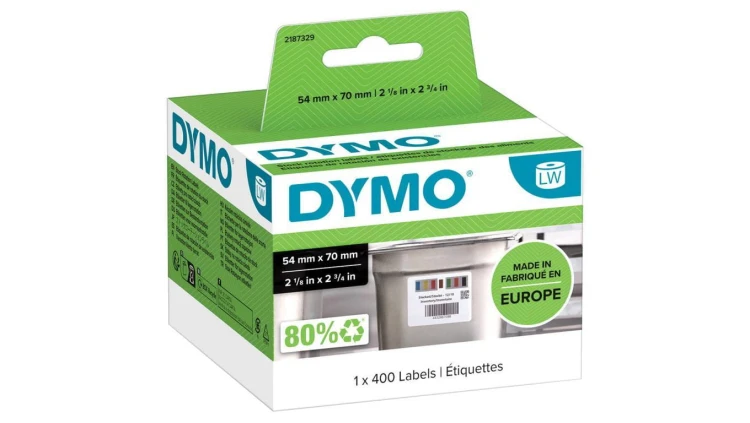 Etykiety gastronomiczne DYMO LW 54x70mm papierowe 2187329 ORYGINALNE 1 rolka x 400szt.