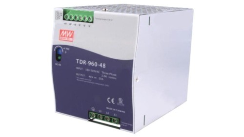 TDR-960-48 Zasilacz impulsowy, na szynę DIN, 960W, 48VDC, 20A, 480÷780VDC