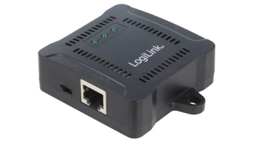 POE005 Zasilacz PoE, 10/100/1000Mbps, half duplex, czarny