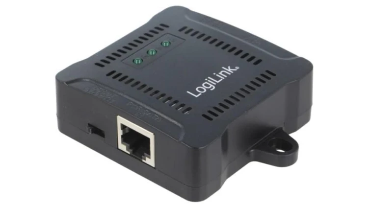POE005 Zasilacz PoE, 10/100/1000Mbps, half duplex, czarny