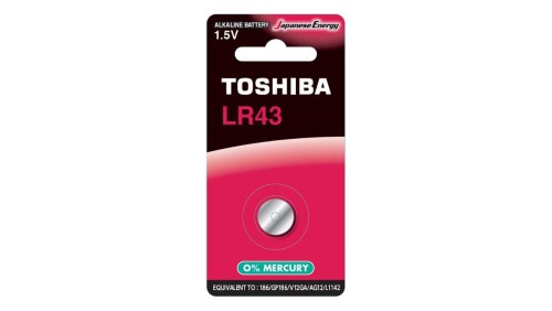 Bateria Alkaliczna Specjalistyczna TOSHIBA LR43 1,5V Blister 1szt