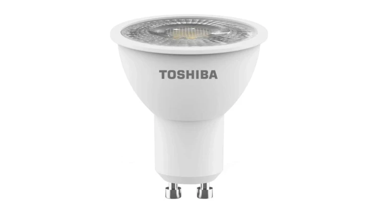 Żarówka LED Halogen GU10 4W = 50W 345lm 6500K Zimna Reflektor Punktowy TOSHIBA