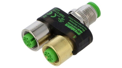 Adapter M12 5-PIN 30VDC 4A IP67 Sygnalizacja: LED 7000-41135-0000000