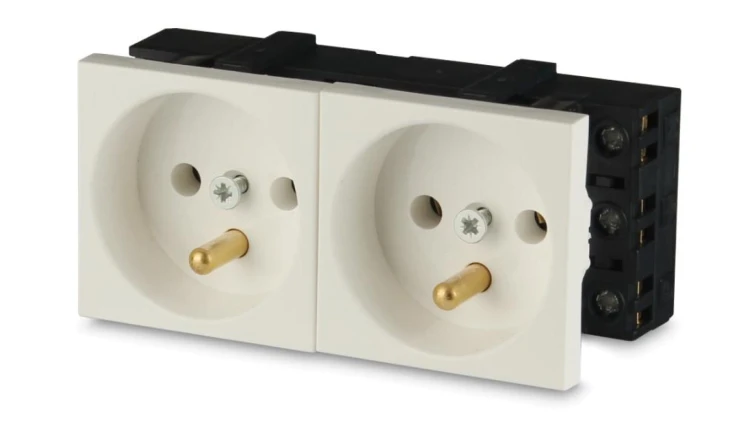 Gniazdo 2M elektryczne podwójne
